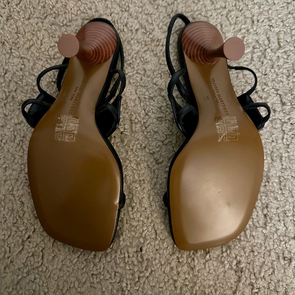 Brandon Blackwood Black Heeled Kingston Sandal - Picture 5 of 5